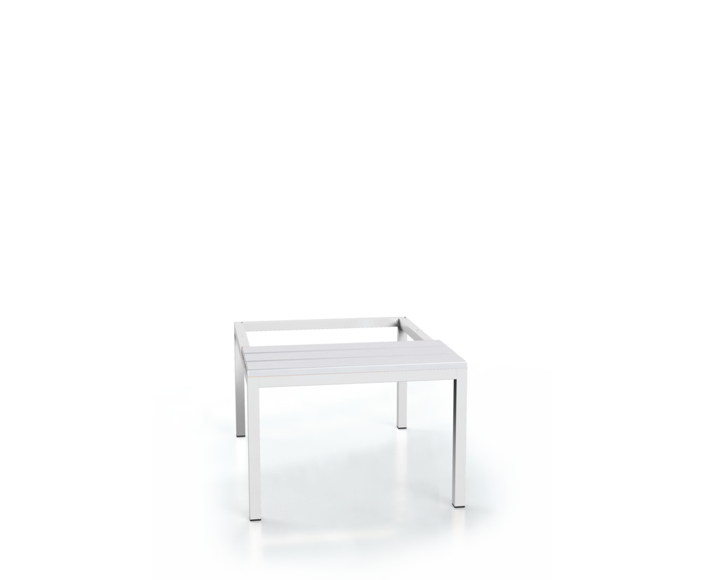 Vorbänk mit PVC latten - Basisausführung 375 x 700 x 800